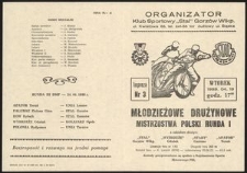 [Program żużlowy] Młodzieżowe Drużynowe Mistrzostwa Polski runda I