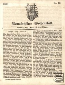 Neum&auml;rksches Wochenblatt, 1842, Jg. 23, Nr. 30