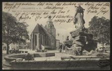 Landsberg a. W. : Markt mit St. Marienkirche und Pauckschbrunnen
