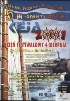 [Plakat] : Festiwal Piosenki Żeglarskiej „Keja” 2001