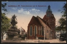 Landsberg a. W. : Pauckschbrunnen und St. Marienkirche