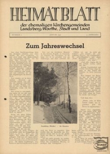 Heimatblatt 1952, nr 1