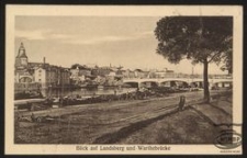 Blick auf Landsberg und Warthebr&uuml;cke