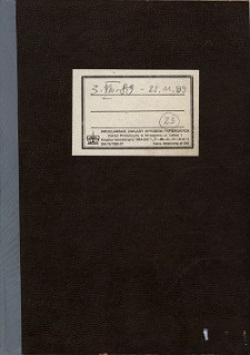 [Dziennik : 03.08.1989 - 22.11.1989]