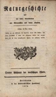 Naturgeschichte aus den besten Schriftstellern, mit Merianischen und neuen Kupfern [...]. Dritter - Fünfter Ubschnitt der vierfüssigen Thiere