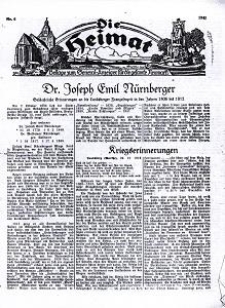 Die Heimat : Beilage zum General-Anzeiger f&uuml;r die gesamte Neumark, 1941, nr 6
