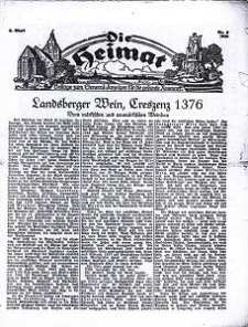 Die Heimat : Beilage zum General-Anzeiger f&uuml;r die gesamte Neumark, 1940, nr 9