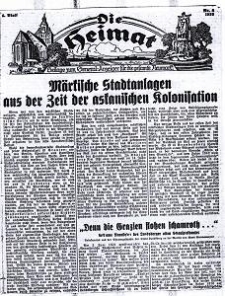 Die Heimat : Beilage zum General-Anzeiger f&uuml;r die gesamte Neumark, 1939, nr 8