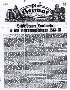 Die Heimat : Beilage zum General-Anzeiger f&uuml;r die gesamte Neumark, 1939, nr 7