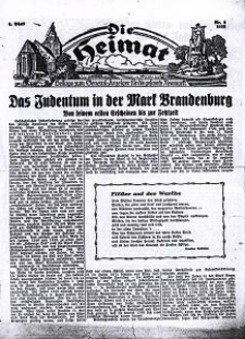 Die Heimat : Beilage zum General-Anzeiger f&uuml;r die gesamte Neumark, 1939, nr 2