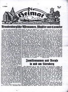Die Heimat : Beilage zum General-Anzeiger f&uuml;r die gesamte Neumark, 1938, nr 24
