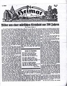 Die Heimat : Beilage zum General-Anzeiger f&uuml;r die gesamte Neumark, 1938, nr 18