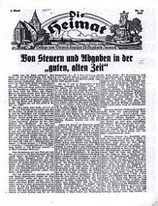 Die Heimat : Beilage zum General-Anzeiger f&uuml;r die gesamte Neumark, 1938, nr 10