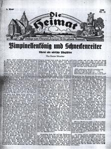 Die Heimat : Beilage zum General-Anzeiger f&uuml;r die gesamte Neumark, 1936, nr 11