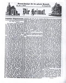 Die Heimat : General-Anzeiger f&uuml;r die gesamte Neumark, 1921, nr 199
