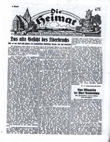 Die Heimat : Beilage zum General-Anzeiger f&uuml;r die gesamte Neumark, 1935, Nr. 21