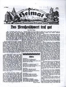 Die Heimat : Beilage zum General-Anzeiger f&uuml;r die gesamte Neumark, 1934, nr 20