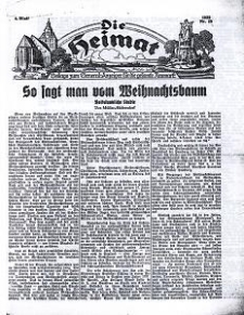 Die Heimat : Beilage zum General-Anzeiger f&uuml;r die gesamte Neumark, 1935, nr 25