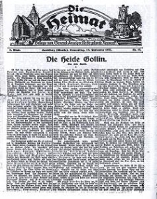 Die Heimat : Beilage zum General-Anzeiger f&uuml;r die gesamte Neumark, 1925, nr 12