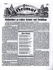 Die Heimat : Beilage zum General-Anzeiger f&uuml;r die gesamte Neumark, 1935, nr 2