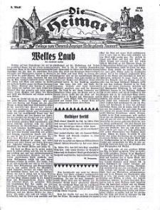 Die Heimat : Beilage zum General-Anzeiger f&uuml;r die gesamte Neumark, 1934, Nr. 18