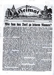 Die Heimat : Beilage zum General-Anzeiger f&uuml;r die gesamte Neumark, 1932, nr 8