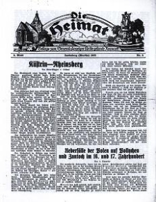 Die Heimat : Beilage zum General-Anzeiger f&uuml;r die gesamte Neumark, 1932, nr 5