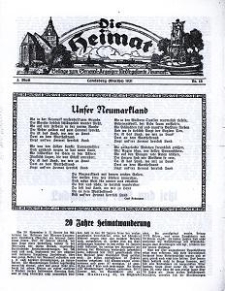 Die Heimat : Beilage zum General-Anzeiger f&uuml;r die gesamte Neumark, 1931, nr 13