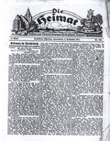 Die Heimat : Beilage zum General-Anzeiger f&uuml;r die gesamte Neumark, 1921, nr 260