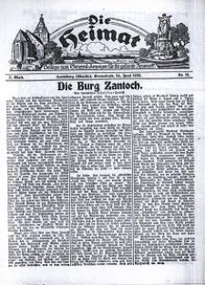 Die Heimat : Beilage zum General-Anzeiger f&uuml;r die gesamte Neumark, 1922, nr 12