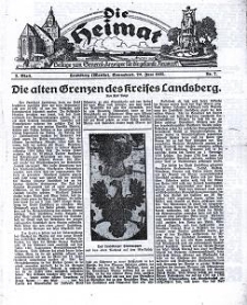 Die Heimat : Beilage zum General-Anzeiger f&uuml;r die gesamte Neumark, 1925, nr 7