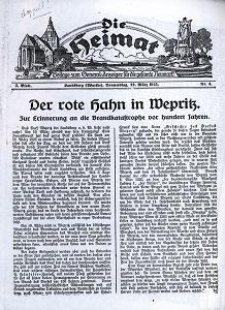 Die Heimat : Beilage zum General-Anzeiger f&uuml;r die gesamte Neumark, 1925, nr 4