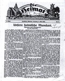 Die Heimat : Beilage zum General-Anzeiger f&uuml;r die gesamte Neumark, 1926, nr 9
