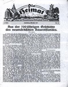 Die Heimat : Beilage zum General-Anzeiger f&uuml;r die gesamte Neumark, 1927, nr 21