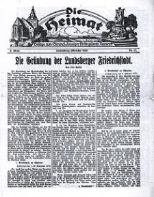 Die Heimat : Beilage zum General-Anzeiger f&uuml;r die gesamte Neumark, 1927, nr 17