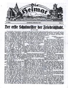 Die Heimat : Beilage zum General-Anzeiger f&uuml;r die gesamte Neumark, 1927, nr 5