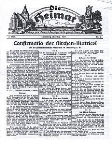 Die Heimat : Beilage zum General-Anzeiger f&uuml;r die gesamte Neumark, 1927, nr 4