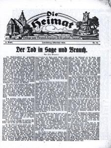 Die Heimat : Beilage zum General-Anzeiger f&uuml;r die gesamte Neumark, 1929, nr 12