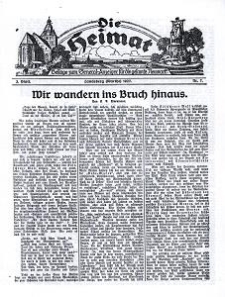 Die Heimat : Beilage zum General-Anzeiger f&uuml;r die gesamte Neumark, 1927, nr 7