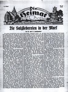 Die Heimat : Beilage zum General-Anzeiger f&uuml;r die gesamte Neumark, 1934, nr 6