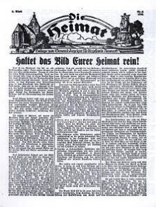 Die Heimat : Beilage zum General-Anzeiger f&uuml;r die gesamte Neumark, 1934, Nr. 6(1)