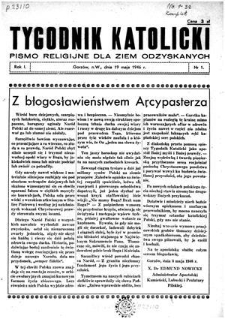 Tygodnik Katolicki 1946, nr 1
