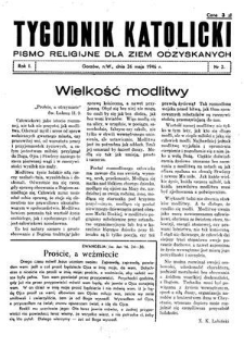 Tygodnik Katolicki 1946, nr 2
