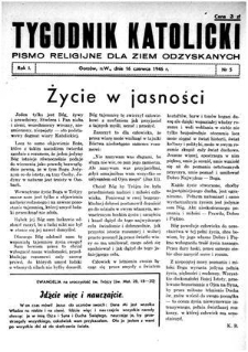 Tygodnik Katolicki 1946, nr 5