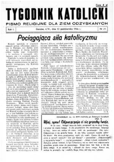 Tygodnik Katolicki 1946, nr 21
