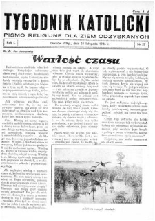 Tygodnik Katolicki 1946, nr 27