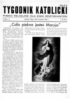 Tygodnik Katolicki 1946, nr 29