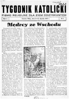 Tygodnik Katolicki 1947, nr 1