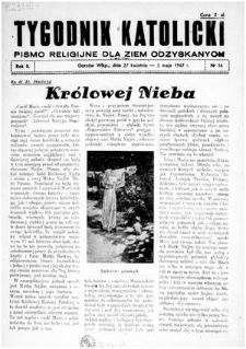 Tygodnik Katolicki 1947, nr 16