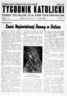 Tygodnik Katolicki 1947, nr 17